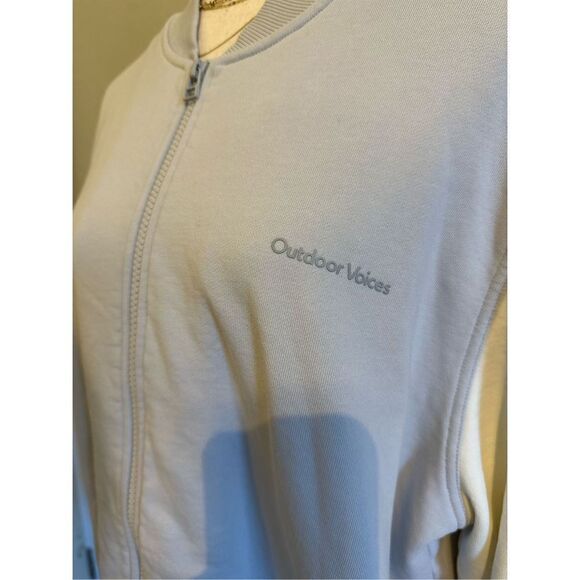 Outdoor Voices Full Zip Long Sleeve Colorblock Varsity Jacket Size XL - Picture 3 of 10